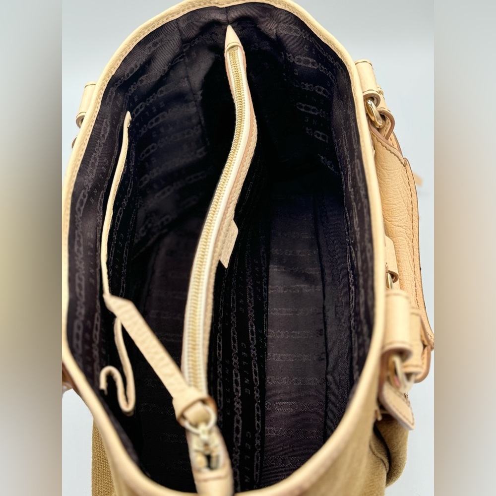 Celine Boogie Canvas Leather Handbag - Picture 11 of 14